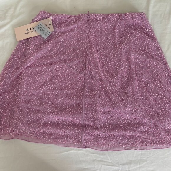 Oh Polly Embellished A-Line Mini Skirt NWT - Picture 4 of 5